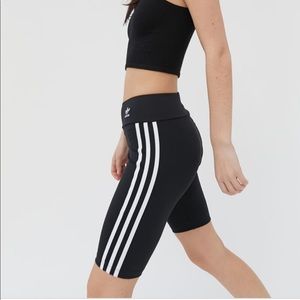Adidas high waisted bike shorts
